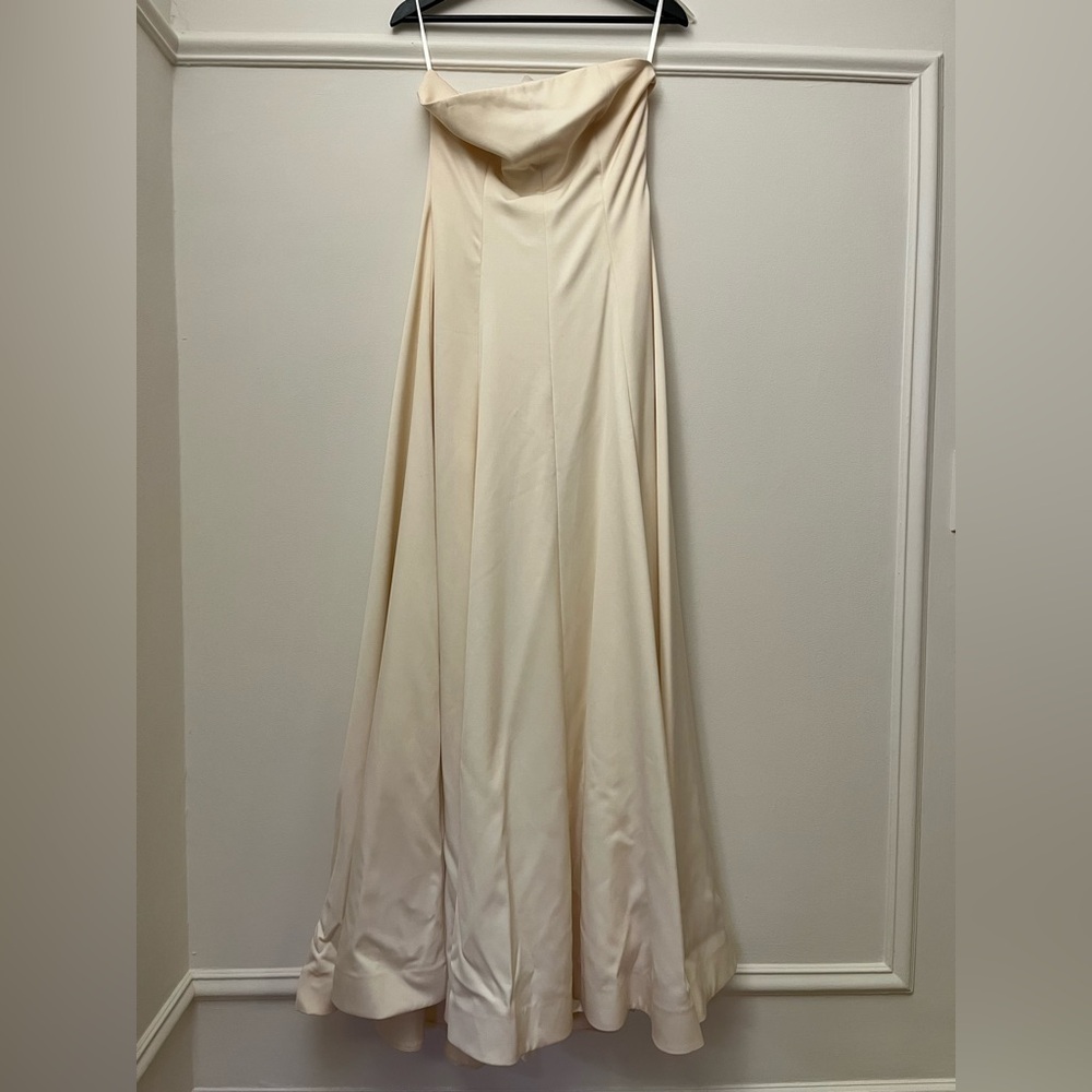 J. Crew Ivory Wool Strapless Wedding Dress